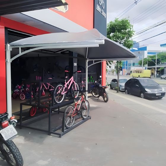 Aplicação de Sombreadores para Estacionamento de Farmácia em Santa Bárbara D’Oeste