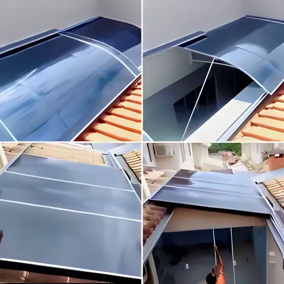 Teto Abre e Fecha de Policarbonato Compacto Para Piscina em Santo André instalada