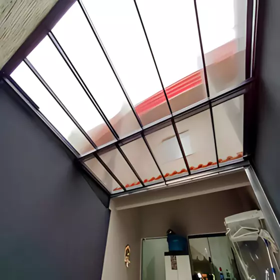 Sistema retrátil para área de lazer